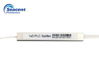 Seacent Fiber Optic PLC Splitter , 1x3 Plc Mini Type With SC/APC Connector