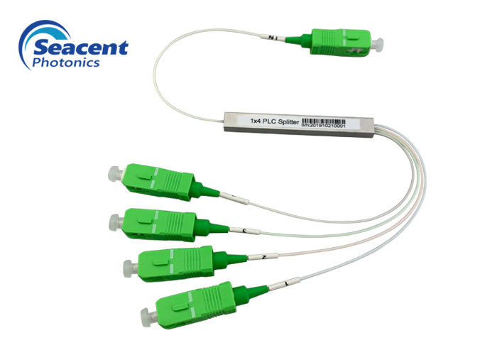 Micro PLC Planar Lightwave Circuit Splitter 1x4 Type With SC/APC Connectors