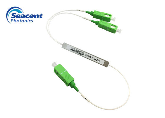 SC APC कनेक्टर्स के साथ PLC प्लानर लाइटवेव सर्किट स्प्लिटर 1x2 टाइप