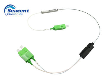 High Stability Fiber Optic PLC Splitter 1x2 Fiber To The Home Branch Type