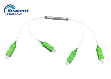 SC APC 1x8 PLC स्प्लिटर सिंगल मोड फाइबर ऑप्टिक PLC स्प्लिटर FTTH के लिए